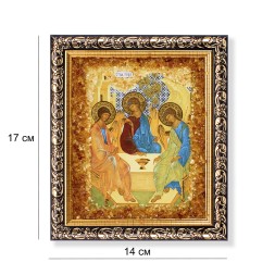 Икона &quot;св.Троица&quot; с Янтарем