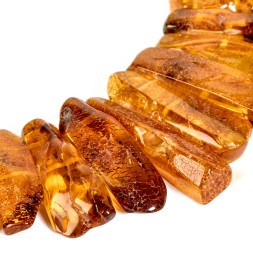 Колье &quot;Пластина&quot; из Янтаря