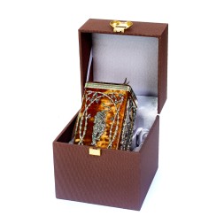 Коробочка для чая &quot;Тигр&quot;, Янтарь/бронза