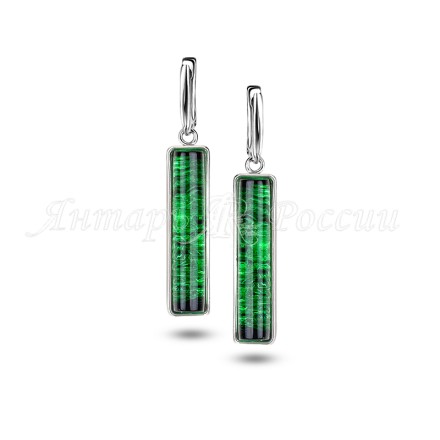 Серьги из Буранита Посеребрение купить
